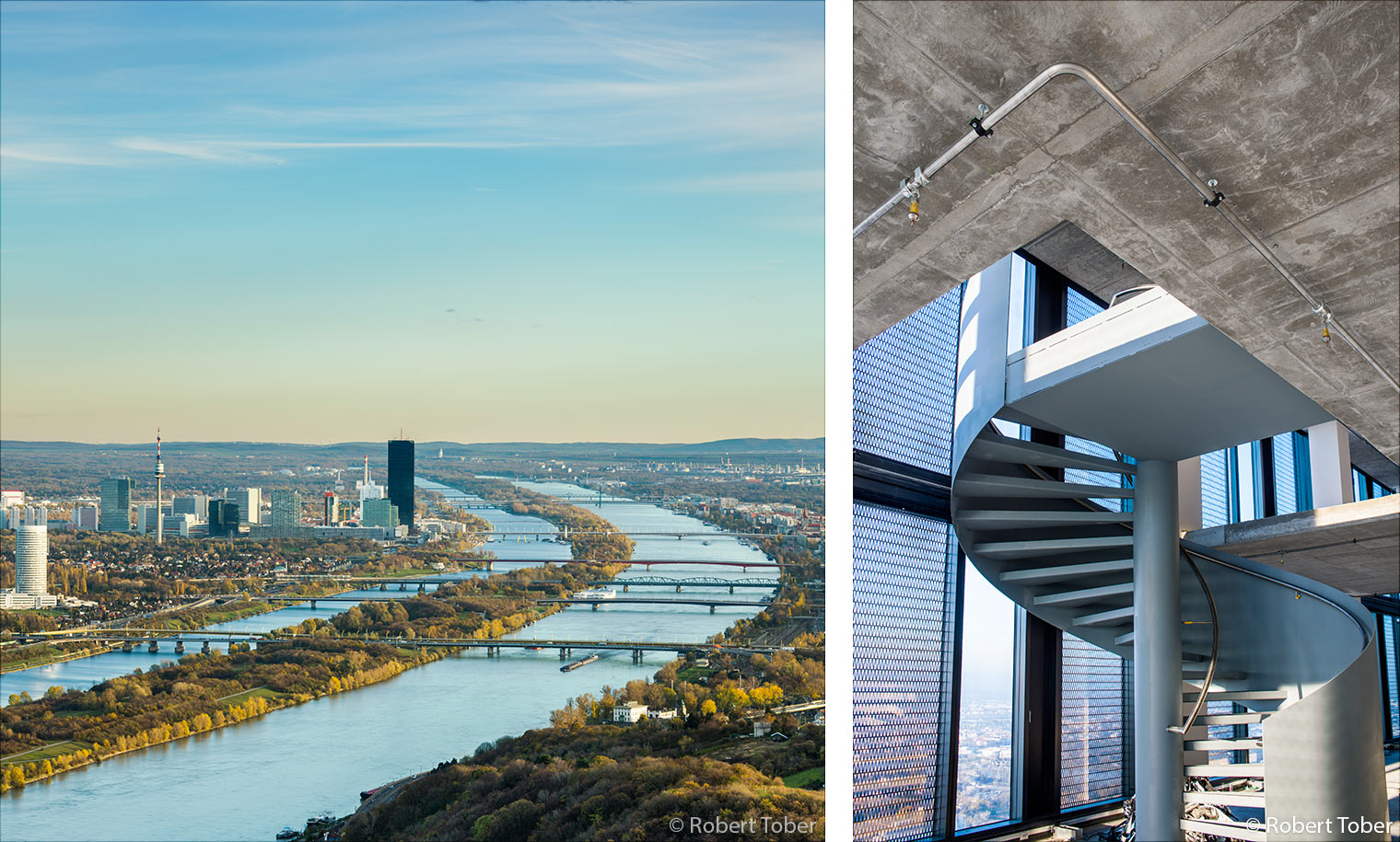 Donau City, DC Tower 1, Wendeltreppe · Foto: Robert Tober
